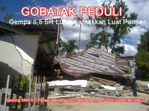 Gobatak Peduli Pasca Gempa 5,5 SR Luat Pahae Tapanuli Utara